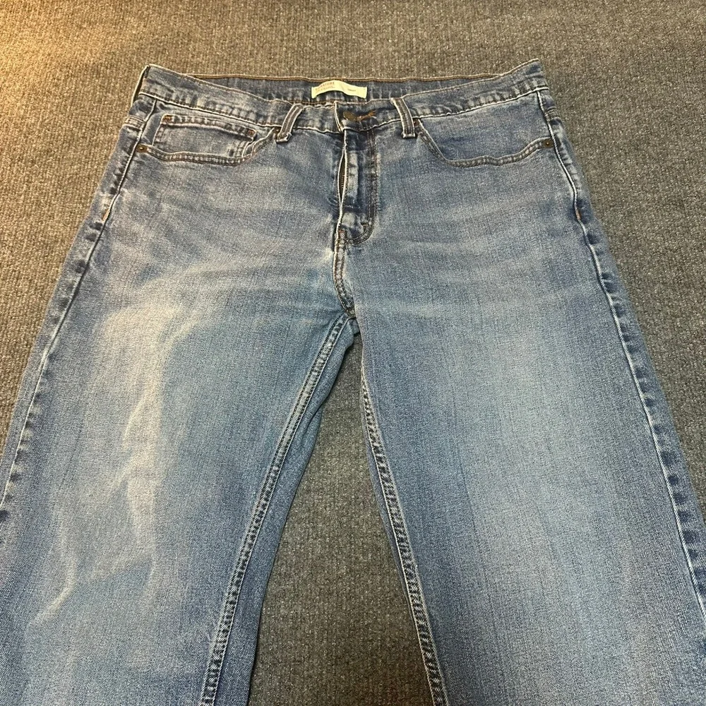 Signature‎ by Levi Strauss Mens Loose Fit Straight Leg Jeans Blue W34 L30